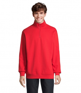 Logo trade promotional giveaways picture of: CONRAD Sweat Zip Collar