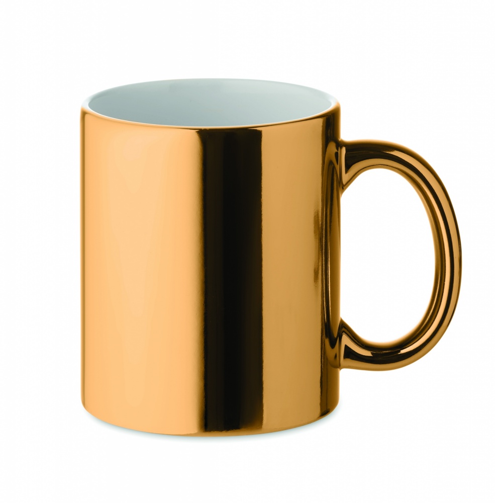 Logo trade promotional giveaways picture of: Ceramic mug metallic 300 ml