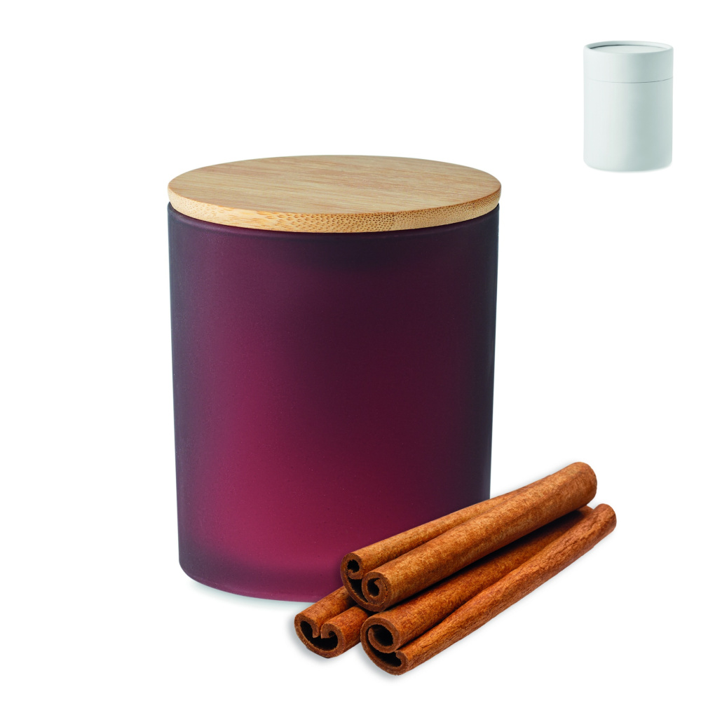 Logo trade promotional merchandise image of: Plant based wax candle 200 gr