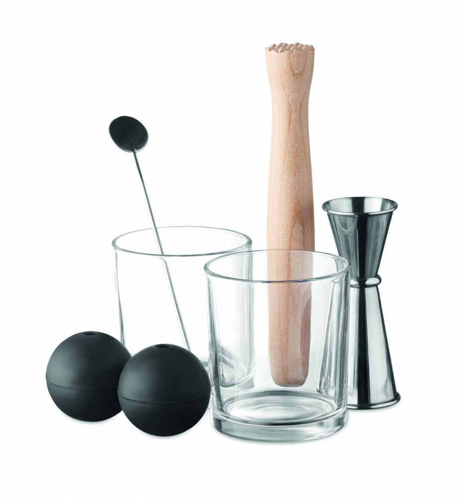 Logo trade corporate gifts image of: Set of 7 pieces cocktail set