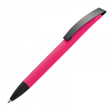 Logotrade promotional item image of: Metal ballpen soft touch BRESCIA