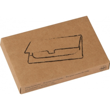 Logotrade promotional merchandise image of: Metal business card holder CORNWALL
