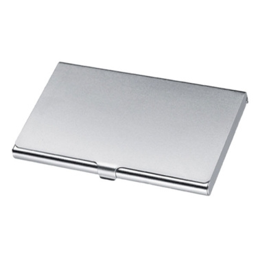 Logo trade promotional giveaway photo of: Metal business card holder CORNWALL