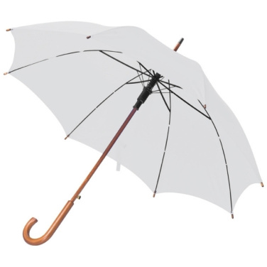 Logo trade promotional products image of: Wooden automatic umbrella NANCY