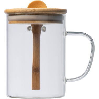 Logo trade advertising products picture of: Glass mug JACKSON 420 ml