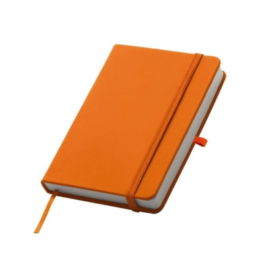 Logo trade promotional gifts picture of: A6 note book LUBECK