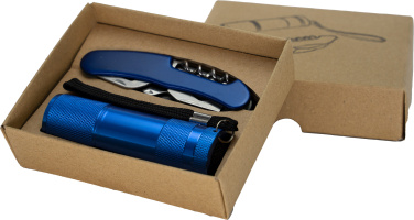 Logotrade promotional merchandise image of: Set torch and pocket knife DOVER