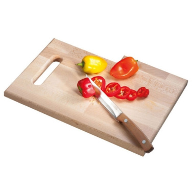 Logo trade promotional merchandise picture of: Wooden board with knife LIZZANO