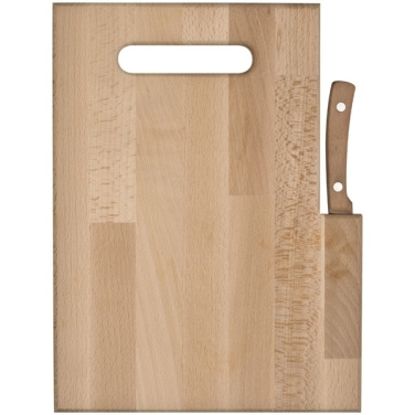 Logotrade promotional giveaway image of: Wooden board with knife LIZZANO