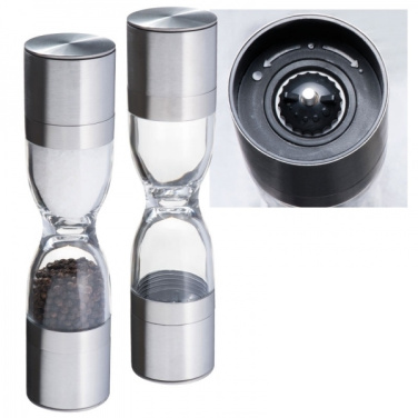 Logo trade promotional products image of: Salt and pepper mill 2-in-1 ROME
