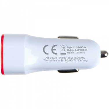 Logotrade corporate gift picture of: USB charging adapter KFZ FRUIT