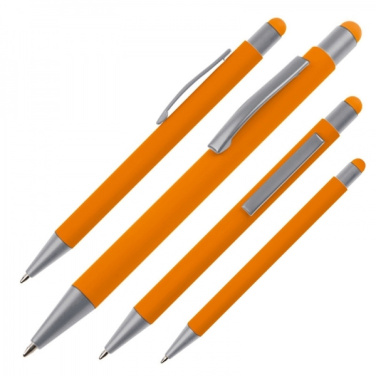 Logotrade promotional giveaway image of: Metal ballpen touch pen soft touch SALT LAKE CITY