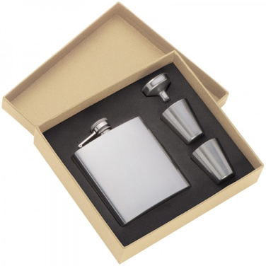 Logotrade promotional merchandise photo of: Hip flask with 2 shot glasses SANDVIKEN 170 ml