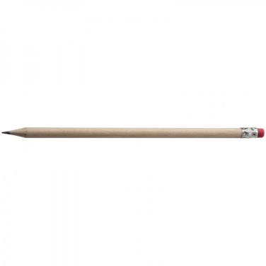 Logo trade promotional gift photo of: Pencil with eraser HICKORY