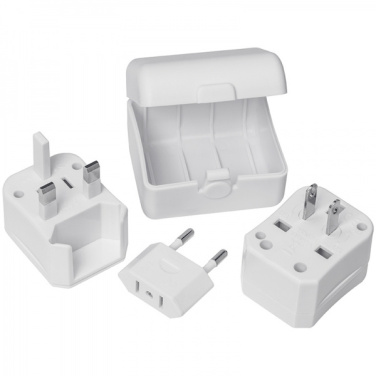 Logo trade promotional products image of: Travel adapter PERU