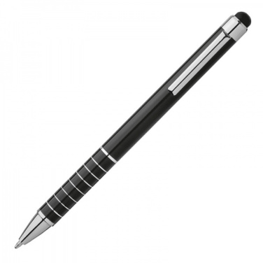 Logo trade promotional gifts picture of: Metal ballpen with touch pen LUEBO