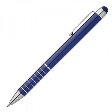 Logo trade advertising product photo of: Metal ballpen with touch pen LUEBO