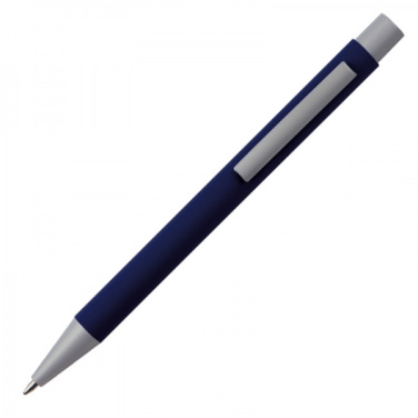 Logo trade advertising products image of: Metal ballpen soft touch ABU DHABI