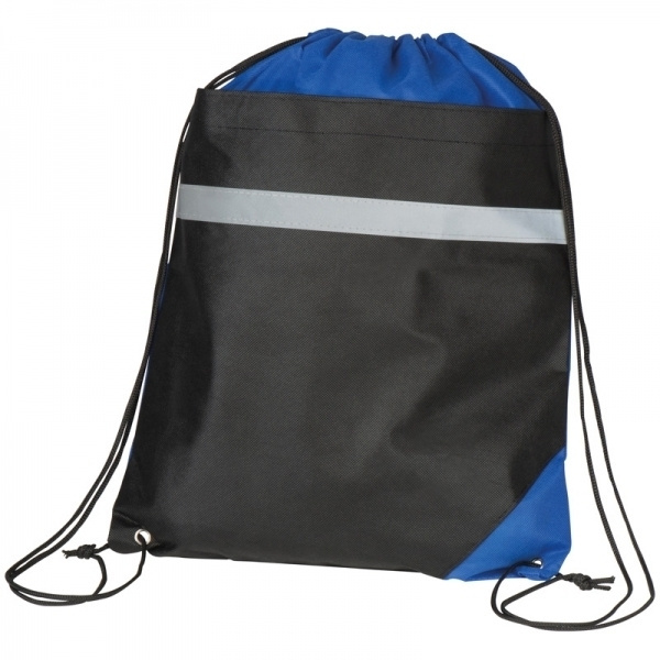 Logo trade business gift photo of: Reflector Draw String Bag BOCHUM