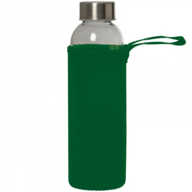 Logo trade promotional giveaways image of: Glass bottle KLAGENFURT 500 ml