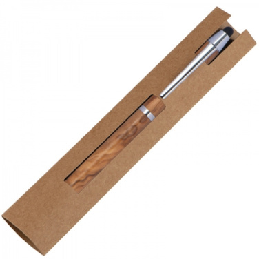 Logotrade advertising product image of: Wooden ballpen with touch function ERFURT