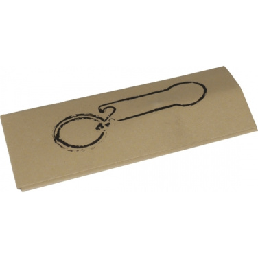 Logo trade promotional gift photo of: Keyring with shopping cart chip STICKIT