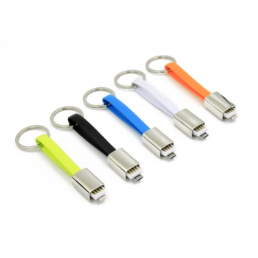 Logo trade promotional products picture of: Data transfer cable and keyring