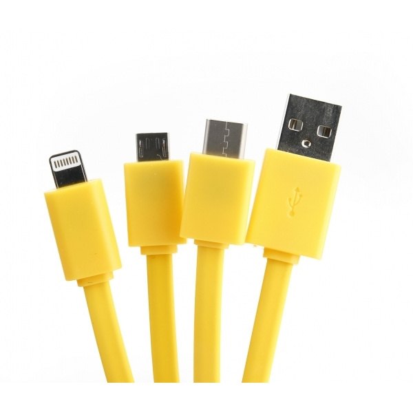 Logo trade promotional products image of: Personalized charging cable 3in1