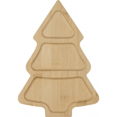 Logo trade corporate gift photo of: Bamboo snack tray LOUISVILLE