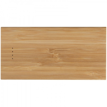Logotrade promotional gift image of: Bamboo power bank KATOWICE
