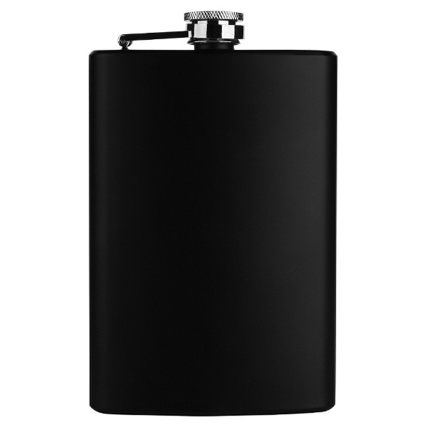 Logotrade advertising products photo of: Hip flask OLYMPOS Schwarzwolf
