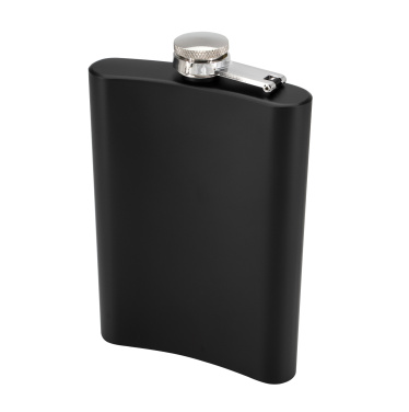 Logotrade corporate gift image of: Hip flask OLYMPOS Schwarzwolf