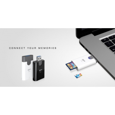 Logo trade promotional giveaway photo of: MicroSD and SD card reader Silicon Power Combo 3.1
