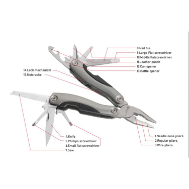 Logotrade promotional product image of: Multitool ARMADOR NEW Black Schwarzwolf