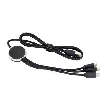 Logotrade promotional giveaway picture of: 3in1 long cable with elighted logo for engraving, W201TG