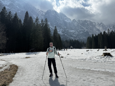 Logo trade promotional gifts picture of: Trekking poles DENALI Schwarzwolf