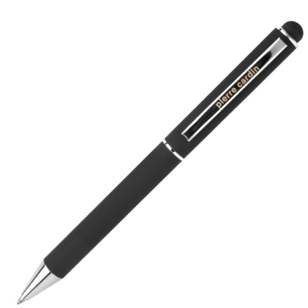 Logo trade promotional giveaways picture of: Metal ballpoint pen, touch pen, soft touch CLAUDIE Pierre Cardin