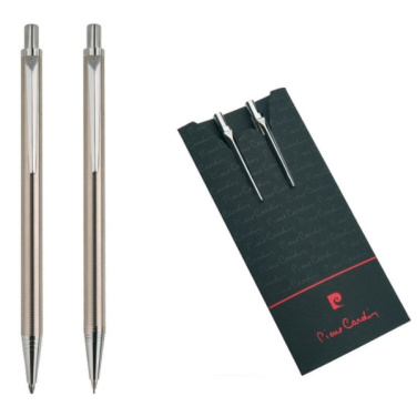 Logo trade promotional items image of: Writing set ballpoint pen & pencil AMOUR Pierre Cardin