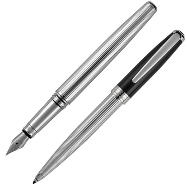 Logo trade promotional gifts picture of: Writing set ballpoint pen & fountain pen CHRISTOPHE Pierre Cardin