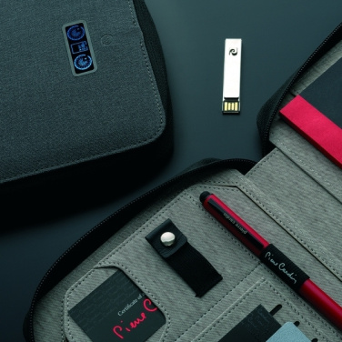 Logo trade advertising product photo of: Folder A5 & power bank 4000 mAh SORBONNE Pierre Cardin