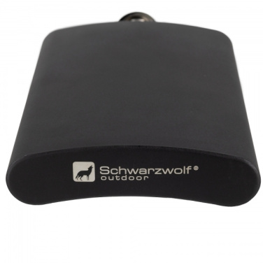 Logotrade advertising product image of: Hip flask MADONIE Schwarzwolf