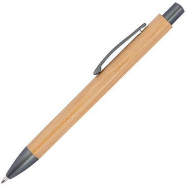 Logo trade promotional items image of: Bamboo ballpen BERINGEN