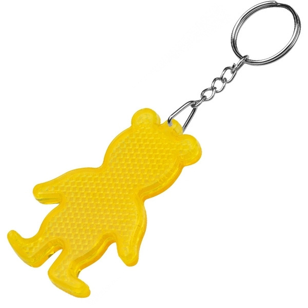 Logo trade business gift photo of: Reflective keyring BEAR