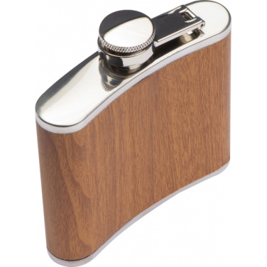 Logo trade promotional merchandise photo of: Hip flask HOOGSTRATEN 170 ml