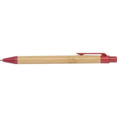 Logo trade advertising product photo of: Wheatstraw and bamboo ballpen HALLE