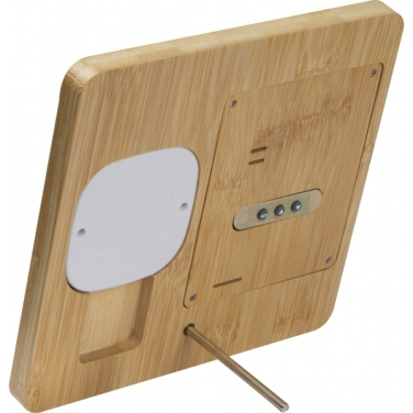 Logotrade promotional gifts photo of: Bamboo weather station GRANADA
