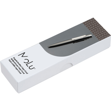 Logo trade promotional merchandise image of: Stainless steel pen CAPE CORAL MoLu