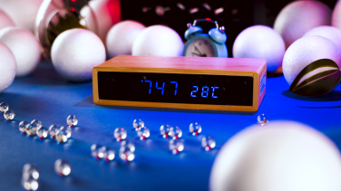 Logo trade promotional giveaway photo of: Desk clock TRONDHEIM