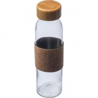 Logo trade corporate gifts image of: Glass bottle SKOPJE 500 ml