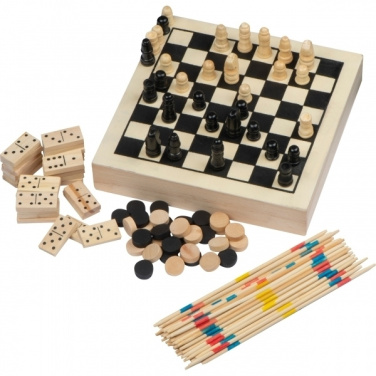 Logo trade promotional items picture of: Wooden game collection RIGA